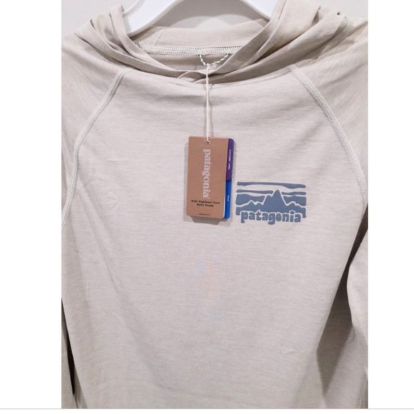 New Patagonia Kid's Capilene Cool Daily Hoody /Pumice X-DYE/ Size L - Picture 2 of 5